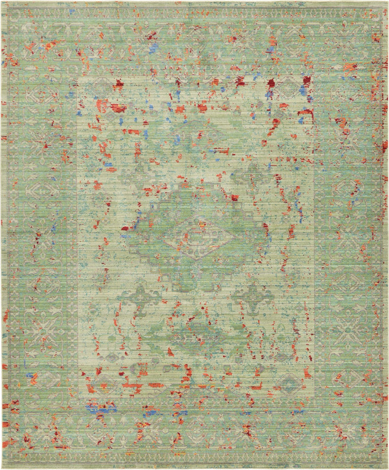 Lagoon Luxe Collection Area Rug -  Driftwood Rectangle Green  lifestyle 2