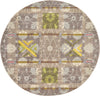 Lagoon Luxe Collection Area Rug -  Seashell Round Brown  lifestyle 3