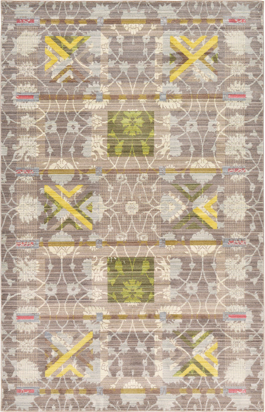 Lagoon Luxe Collection Area Rug -  Seashell Rectangle Brown Main