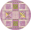 Lagoon Luxe Collection Area Rug -  Seashell Round Purple  lifestyle 4