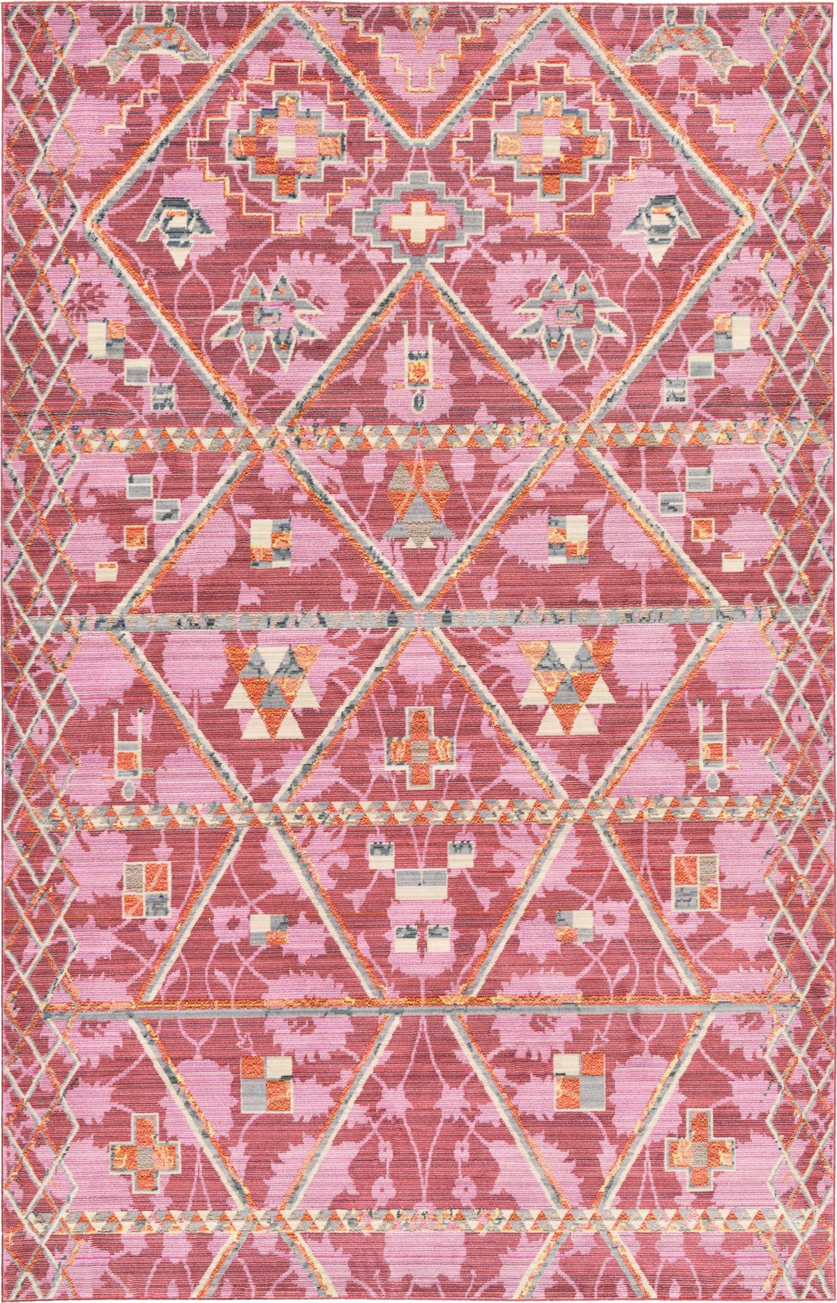 Lagoon Luxe Collection Area Rug -  Anchorage Rectangle Magenta  lifestyle 3