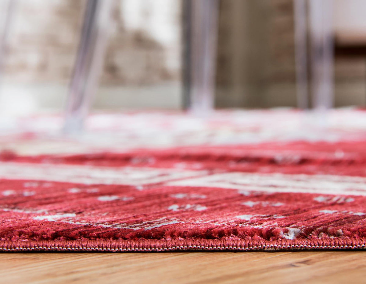 Lagoon Luxe Collection Area Rug -  Current Round Red  lifestyle 9