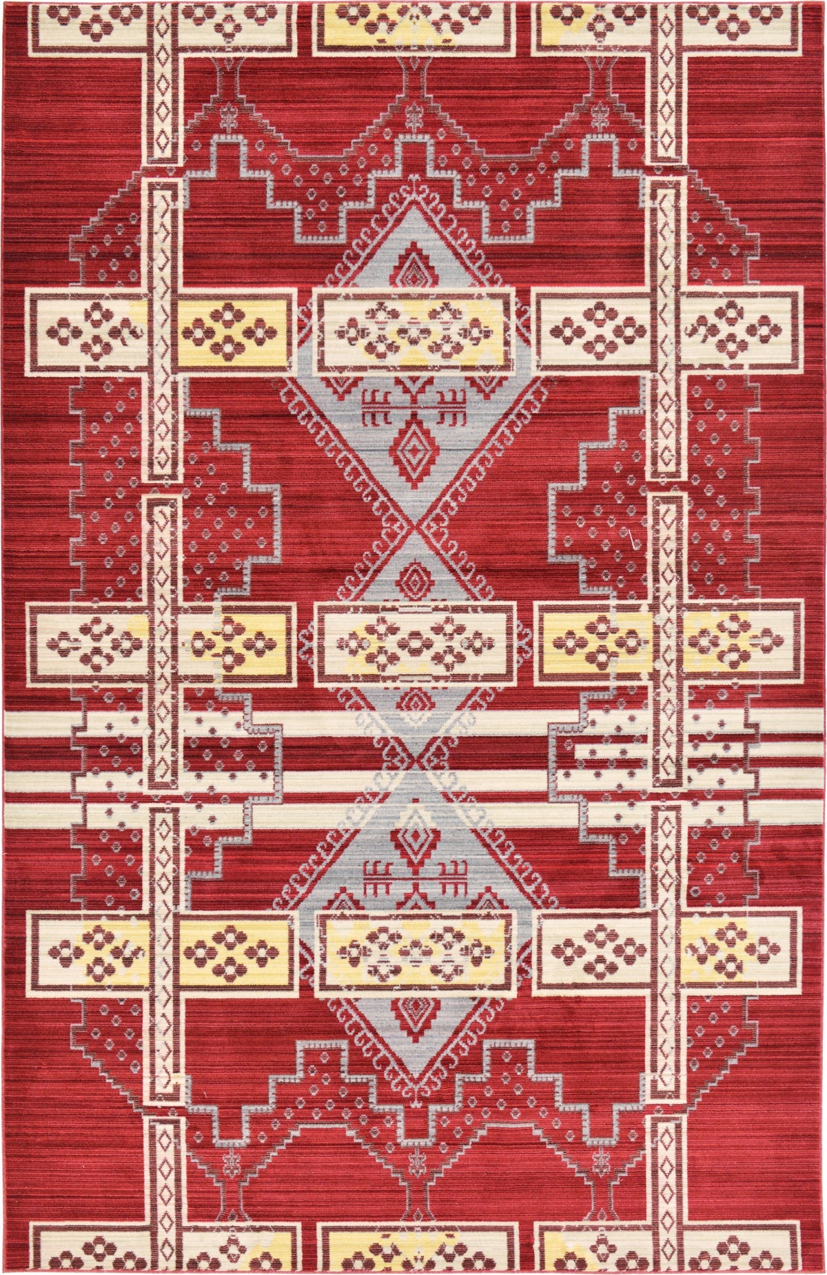 Lagoon Luxe Collection Area Rug -  Current Rectangle Red  lifestyle 3