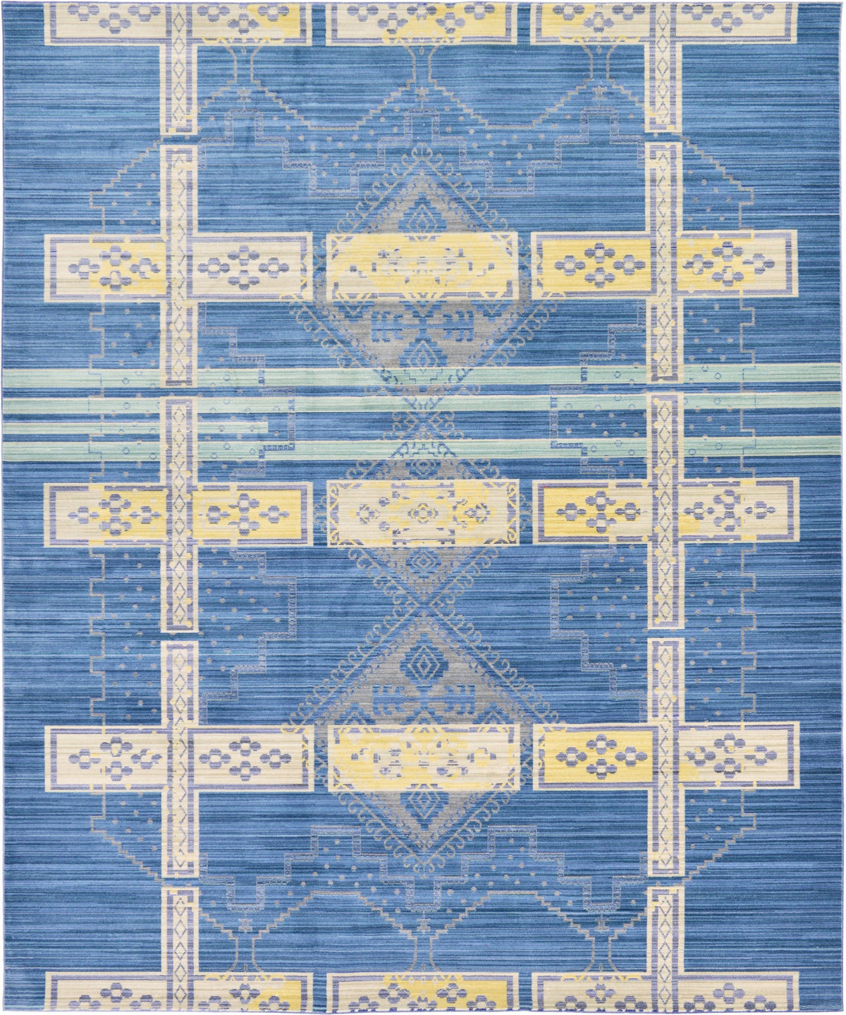 Lagoon Luxe Collection Area Rug -  Current Rectangle Blue Main