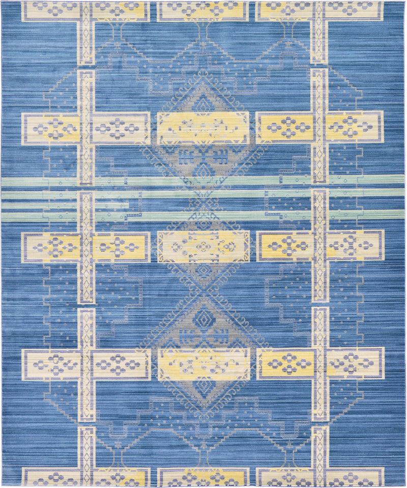 Lagoon Luxe Collection Area Rug -  Current Rectangle Blue Main