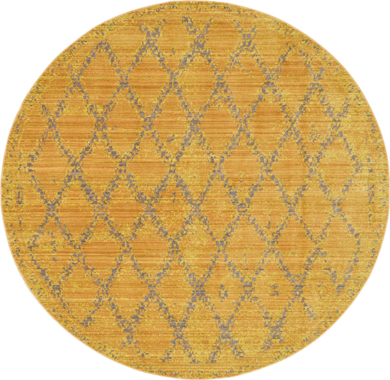 Lagoon Luxe Collection Area Rug -  Splash Round Gold  lifestyle 4