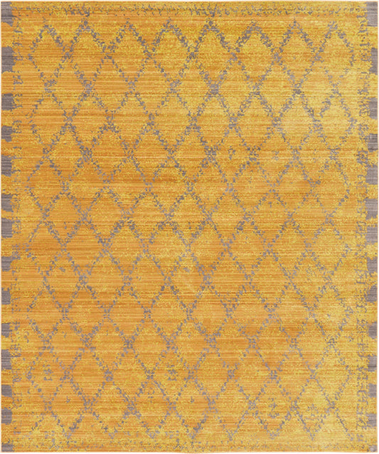 Lagoon Luxe Collection Area Rug -  Splash Rectangle Gold Main