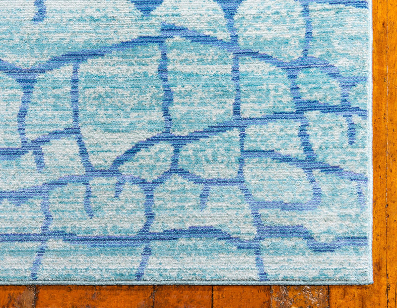 Lagoon Luxe Collection Area Rug -  Marina Rectangle Light Blue  lifestyle 7