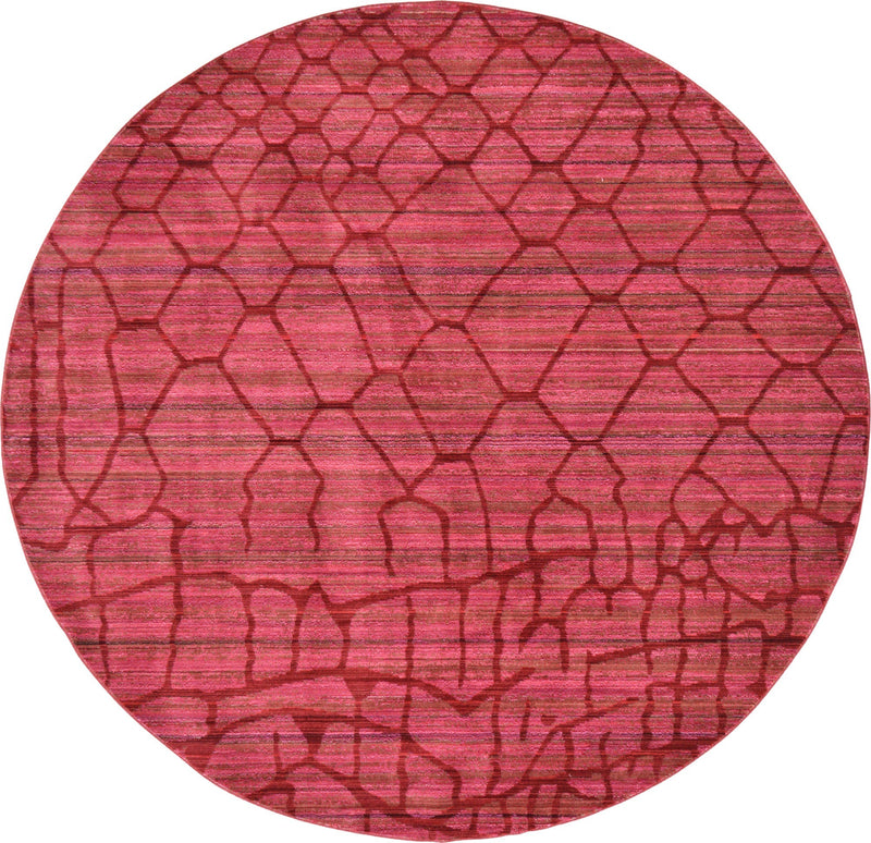 Lagoon Luxe Collection Area Rug -  Marina Round Red  lifestyle 4