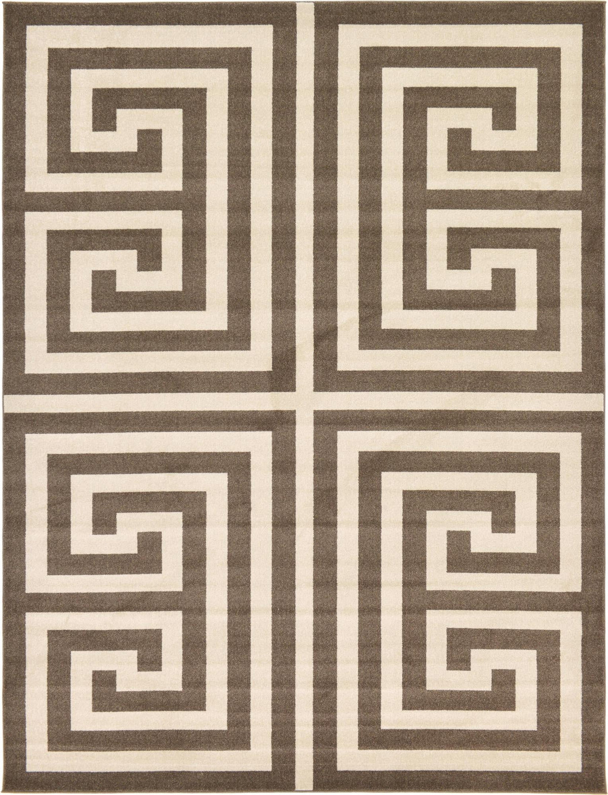 Aegean Labyrinth Collection Area Rug -  Mykonos Rectangle Brown  lifestyle 5