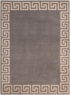 Aegean Labyrinth Collection Area Rug -  Santorini Rectangle Gray Main