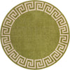 Aegean Labyrinth Collection Area Rug -  Santorini Round Light Green  lifestyle 39