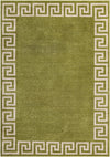 Aegean Labyrinth Collection Area Rug -  Santorini Rectangle Light Green  lifestyle 5