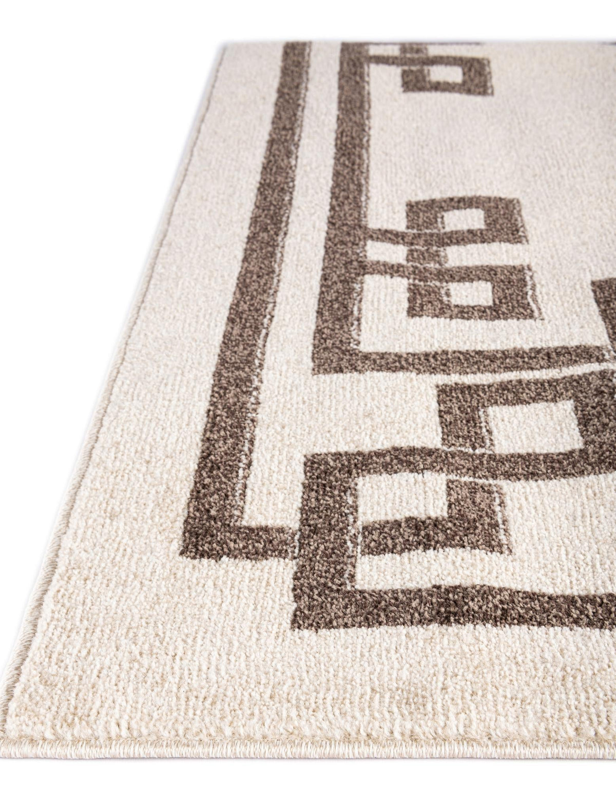 Aegean Labyrinth Collection Area Rug -  Rhodes Rectangle Beige and Brown  lifestyle 31