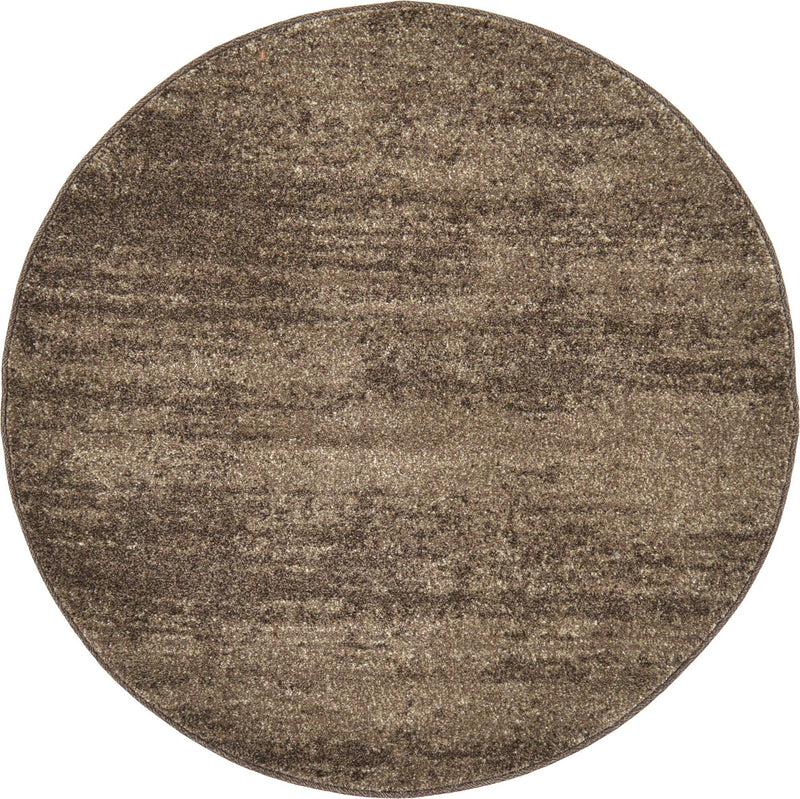 Studio Haven Collection Area Rug -  Gallery (Brown) Round Brown  lifestyle 19