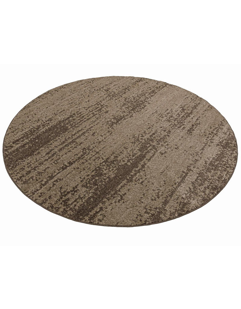 Studio Haven Collection Area Rug -  Gallery (Brown) Round Brown  lifestyle 38