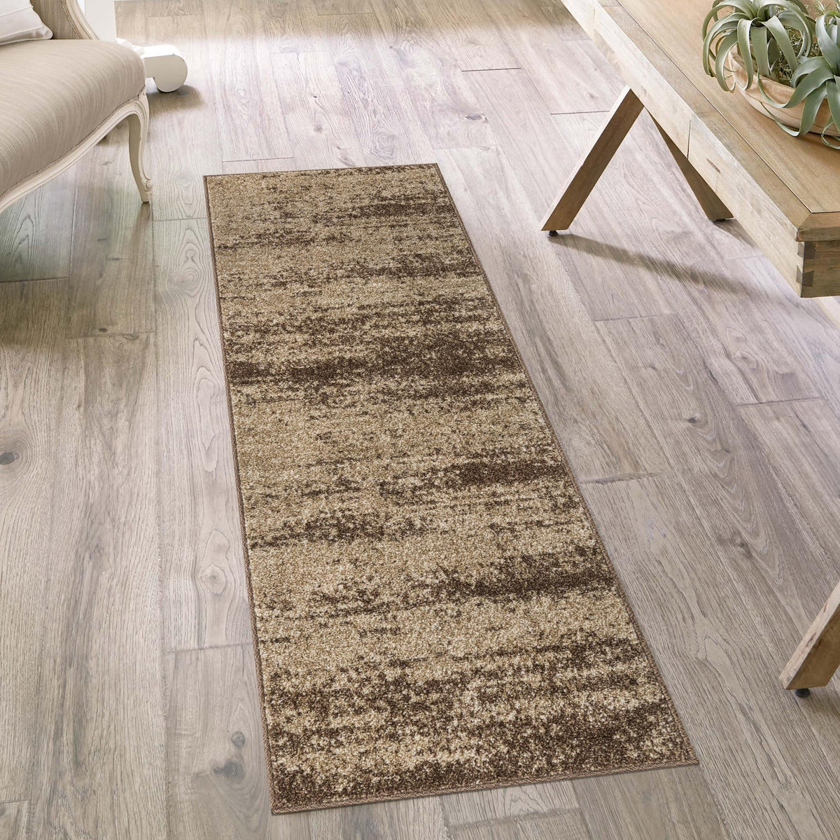 Studio Haven Collection Area Rug -  Gallery (Brown) Runner Brown  lifestyle 63