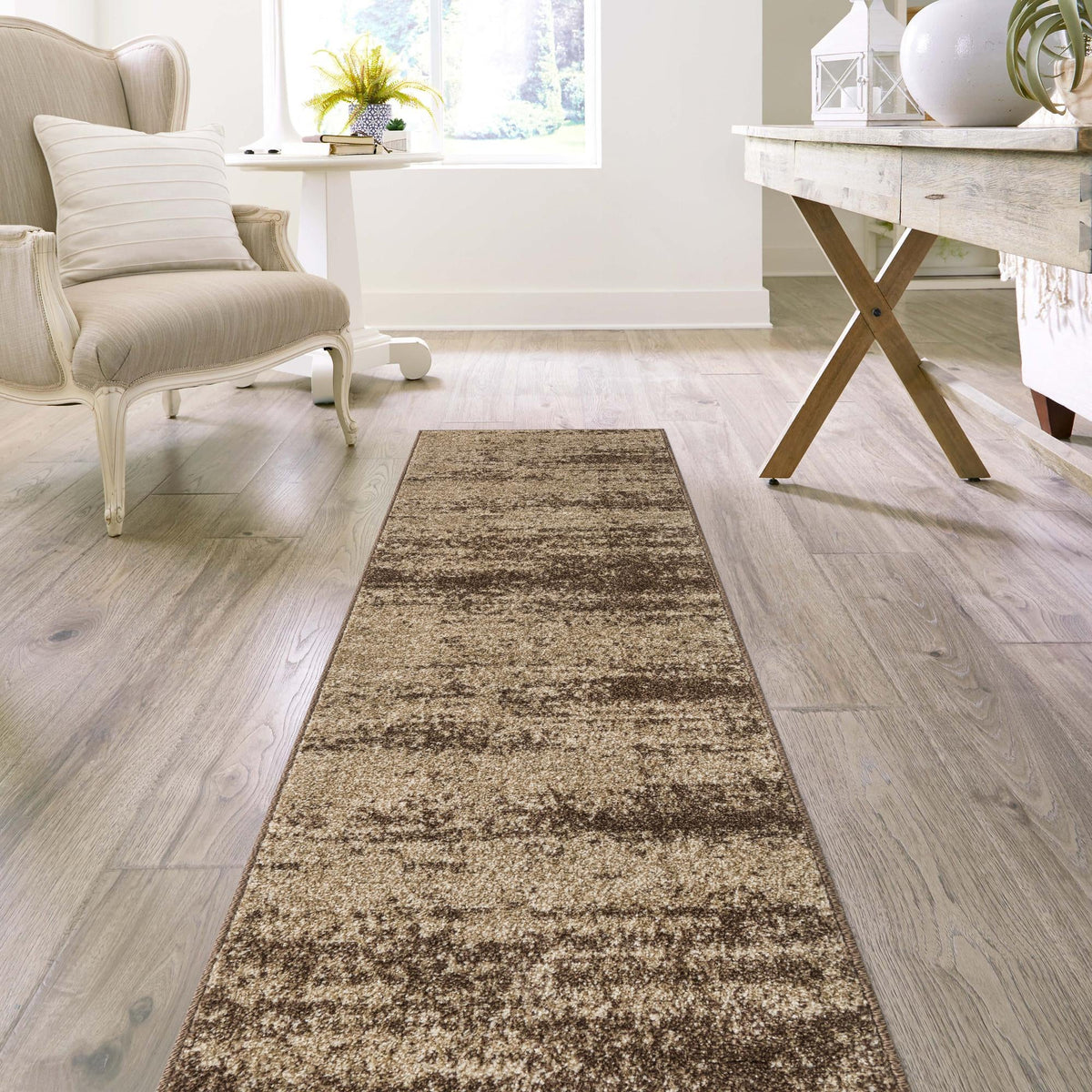 Studio Haven Collection Area Rug -  Gallery (Brown) Runner Brown  lifestyle 65