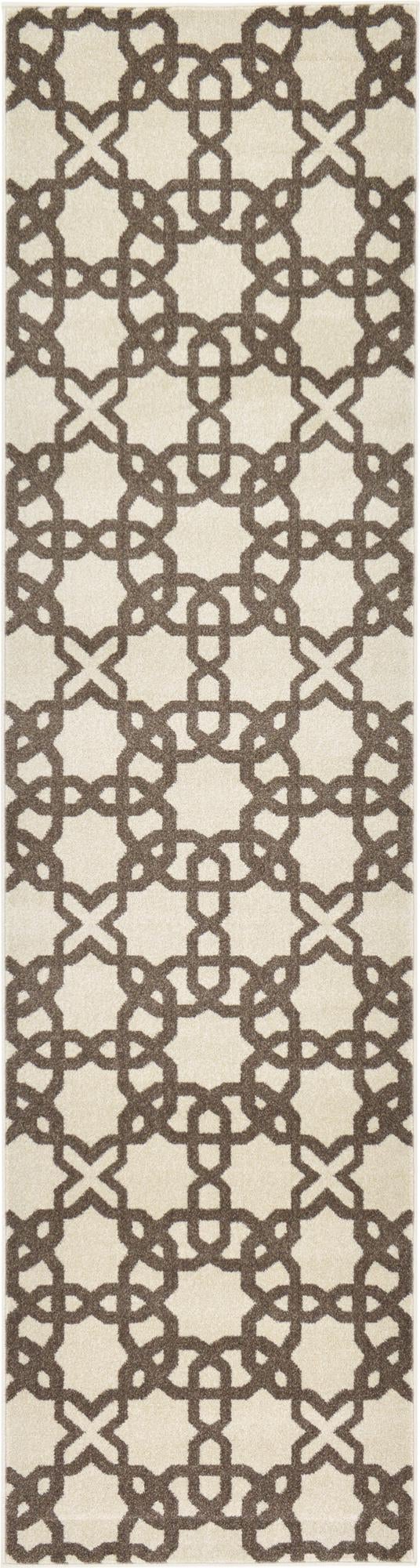 Lattice Gardens Collection Area Rug -  Greenhedge Runner Beige  lifestyle 58