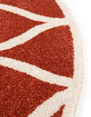 Lattice Gardens Collection Area Rug -  Vinehaven Round Terracotta  lifestyle 45
