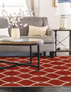 Lattice Gardens Collection Area Rug -  Vinehaven Rectangle Terracotta  lifestyle 30