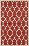 Lattice Gardens Collection Area Rug -  Vinehaven Rectangle Red  lifestyle 3