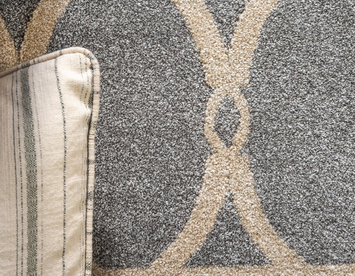 Lattice Gardens Collection Area Rug -  Vinehaven Rectangle Light Gray  lifestyle 24