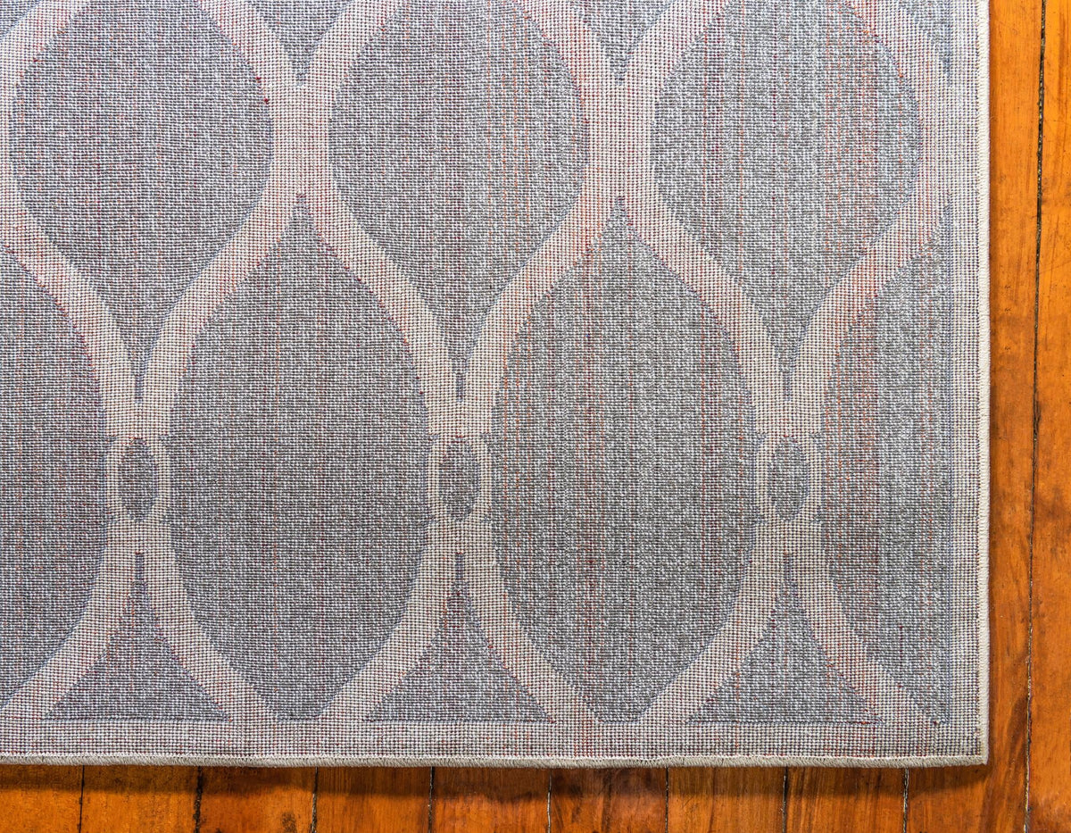 Lattice Gardens Collection Area Rug -  Rosetangle Rectangle Light Gray  lifestyle 10