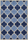 Lattice Gardens Collection Area Rug -  Gardenisle Rectangle Light Blue Main