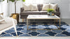 Lattice Gardens Collection Area Rug -  Gardenisle Rectangle Light Blue  lifestyle 4