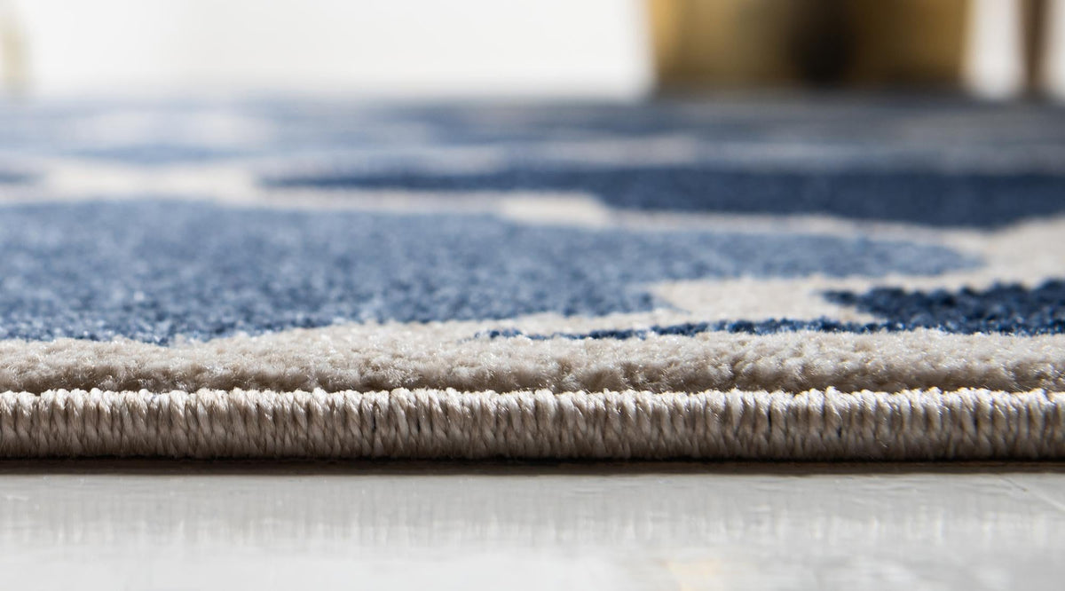 Lattice Gardens Collection Area Rug -  Gardenisle Rectangle Light Blue  lifestyle 5