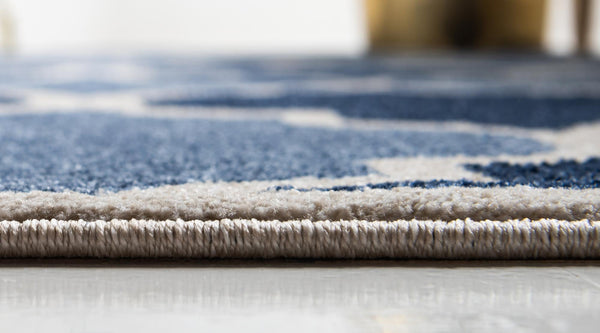 Lattice Gardens Collection Area Rug -  Gardenisle Rectangle Light Blue  lifestyle 5