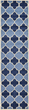 Lattice Gardens Collection Area Rug -  Gardenisle Runner Light Blue  lifestyle 12