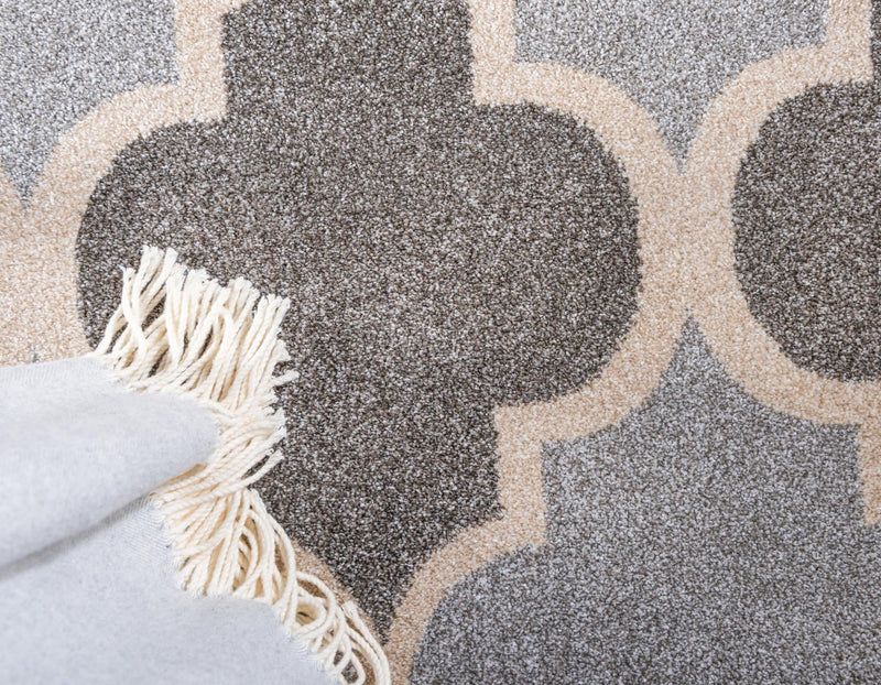 Lattice Gardens Collection Area Rug -  Arborhedge Rectangle Light Gray  lifestyle 6