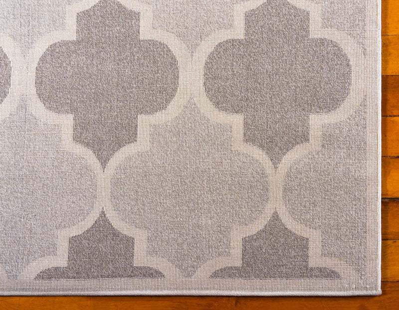 Lattice Gardens Collection Area Rug -  Arborhedge Rectangle Light Gray  lifestyle 10