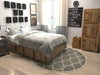 Lattice Gardens Collection Area Rug -  Vinehaven Round Gray  lifestyle 72
