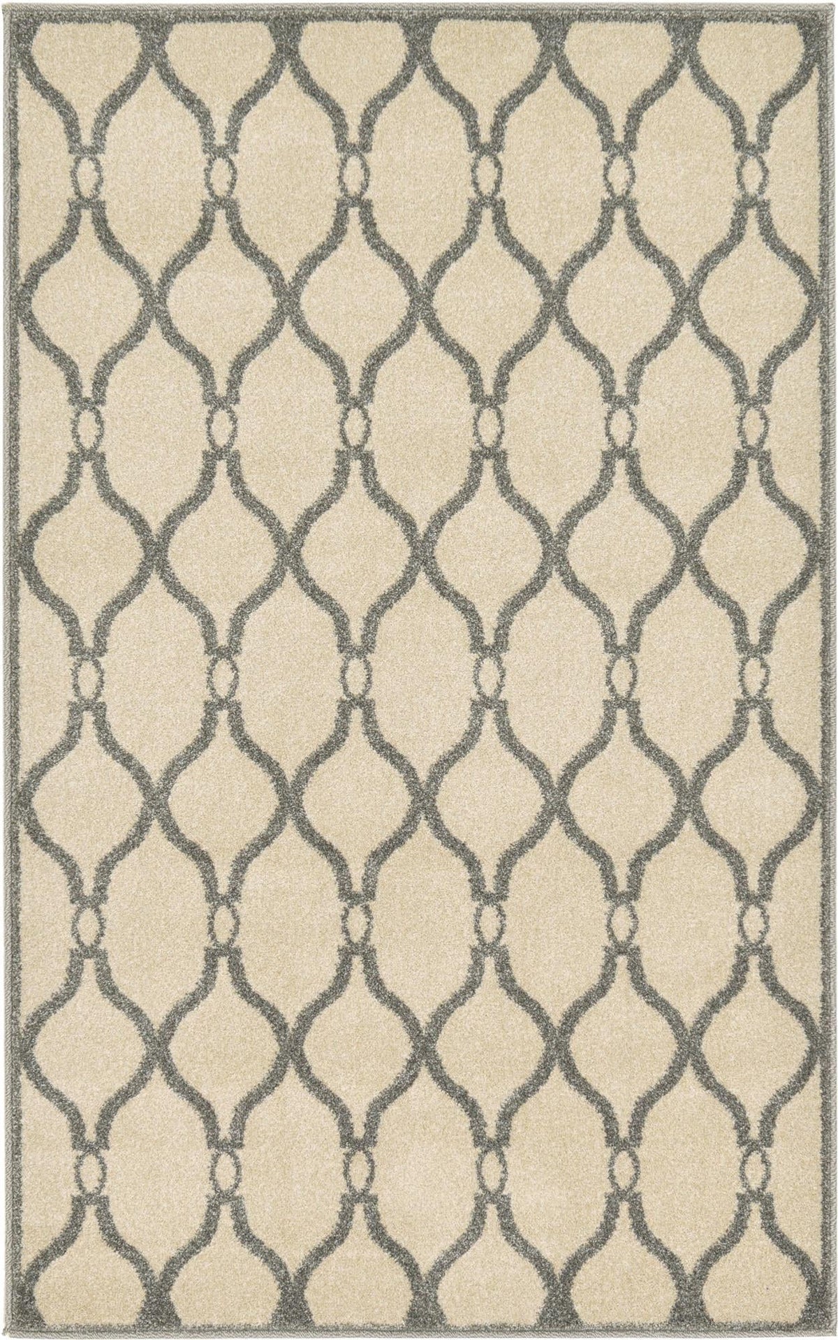 Lattice Gardens Collection Area Rug -  Latticegrove Rectangle Cream Main