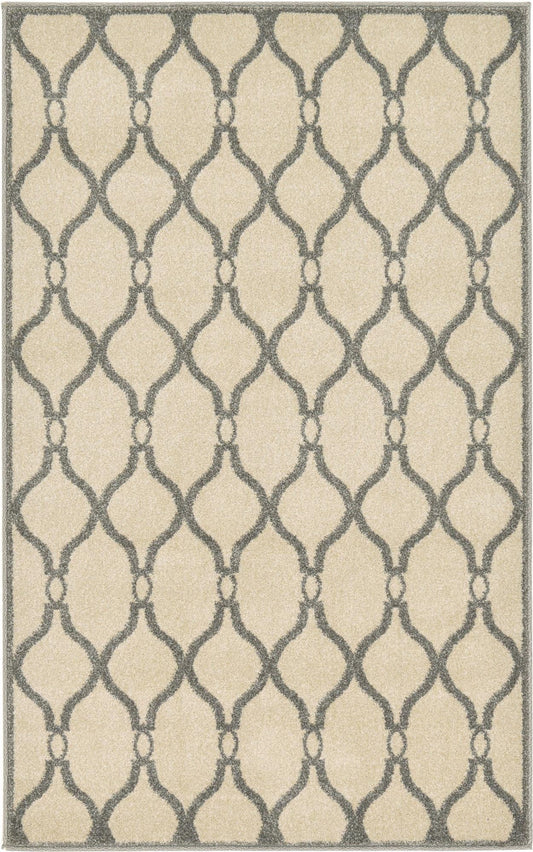 Lattice Gardens Collection Area Rug -  Latticegrove Rectangle Cream Main