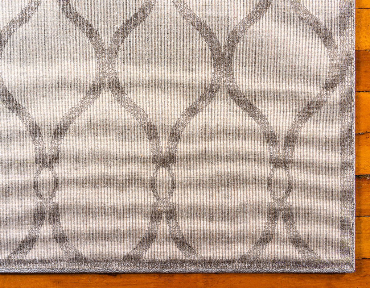 Lattice Gardens Collection Area Rug -  Latticegrove Rectangle Cream  lifestyle 10