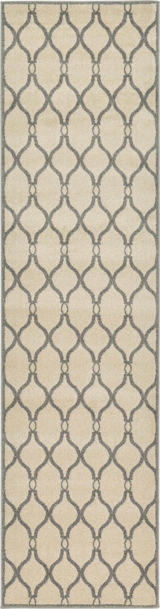 Lattice Gardens Collection Area Rug -  Latticegrove Runner Cream  lifestyle 12