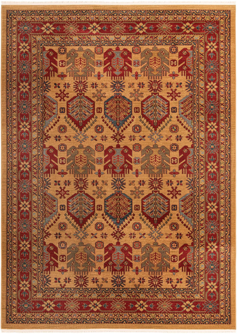 Persian Elegance Collection Area Rug -  Kish Rectangle Beige  lifestyle 2