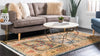 Persian Elegance Collection Area Rug -  Khorramabad Rectangle Navy Blue  lifestyle 4