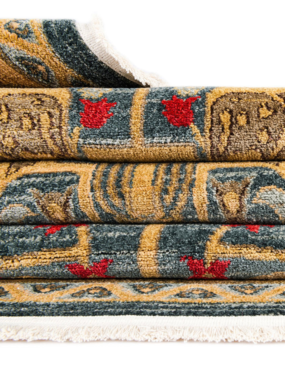 Persian Elegance Collection Area Rug -  Khorramabad Rectangle Navy Blue  lifestyle 5