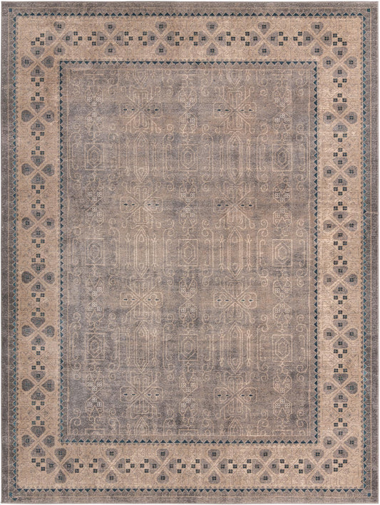 Salzburg Elegance Collection Area Rug - Mirabell Rectangle Gray Main