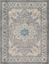 Salzburg Elegance Collection Area Rug -  Getreidegasse Rectangle Gray Main