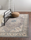 Salzburg Elegance Collection Area Rug -  Getreidegasse Rectangle Gray  lifestyle 2