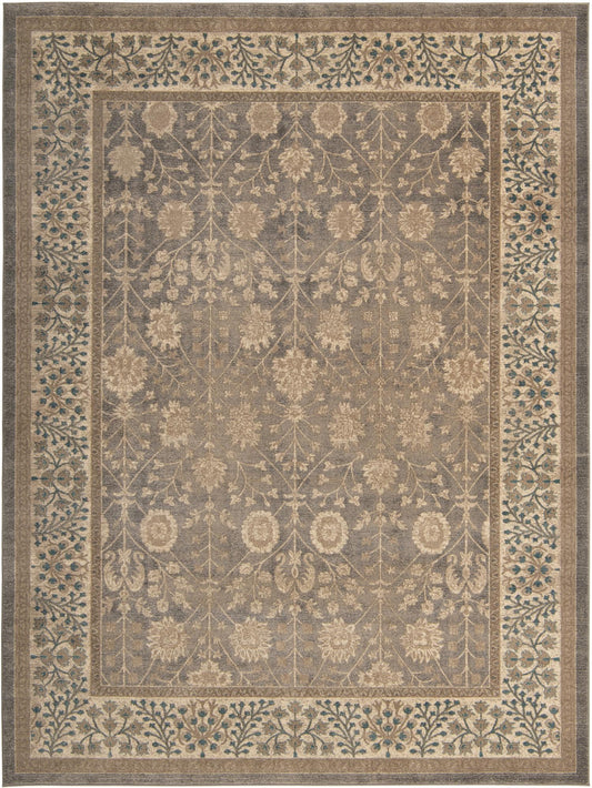 Salzburg Elegance Collection Area Rug -  Hellbrunn Rectangle Gray Main