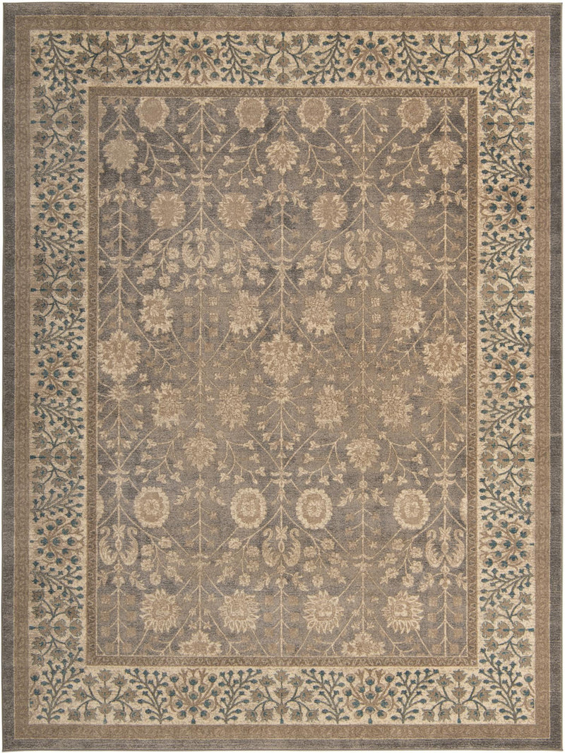Salzburg Elegance Collection Area Rug -  Hellbrunn Rectangle Gray Main