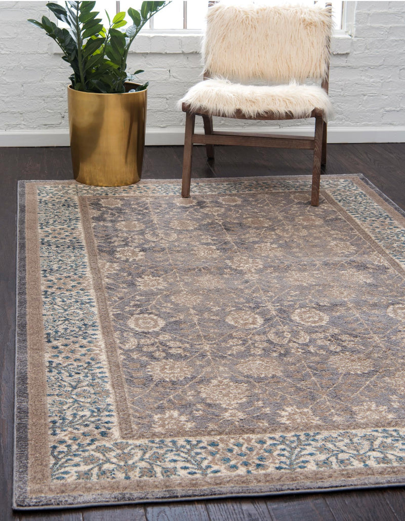 Salzburg Elegance Collection Area Rug -  Hellbrunn Rectangle Gray  lifestyle 3