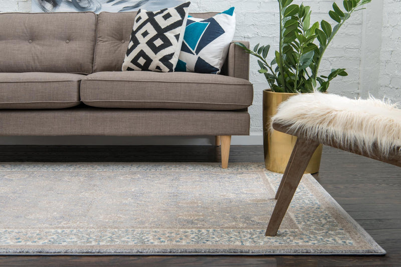 Salzburg Elegance Collection Area Rug -  Hellbrunn Rectangle Gray  lifestyle 7